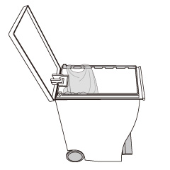 kcudゴミ袋の取り付け方(レジ袋の場合）